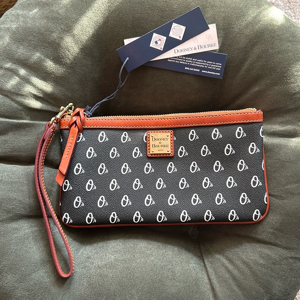 NWT Dooney & Bourke Orioles Wristlet